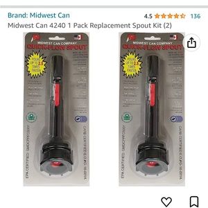 Replacement spouts for gas can 4240